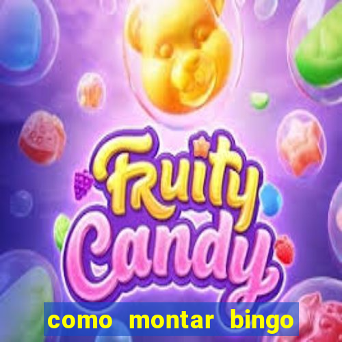 como montar bingo brinquedos toia